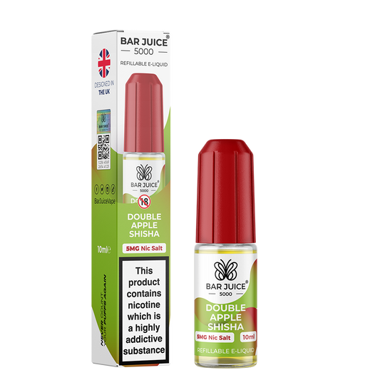 Bar Juice 5000 Double Apple Shisha 10ml Nic Salt