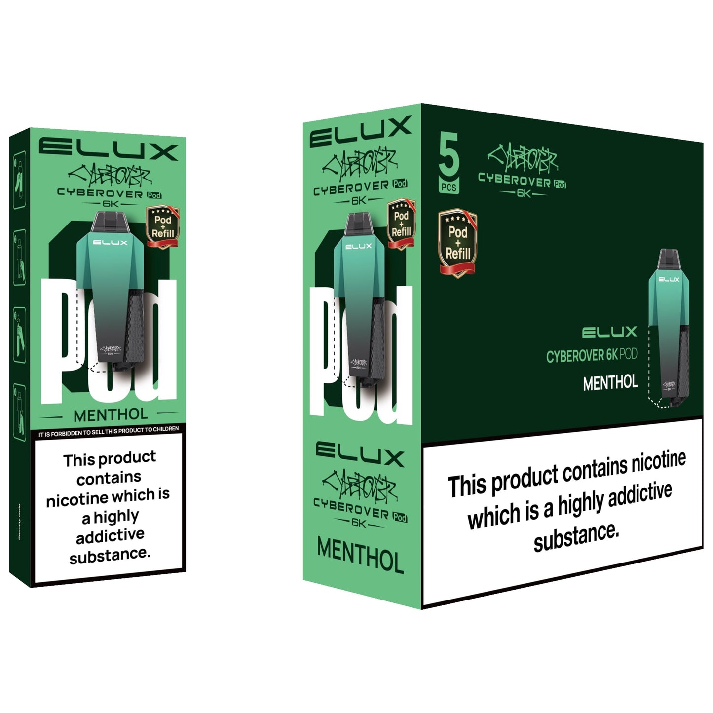 Elux Cyberover 6K Prefilled Pods