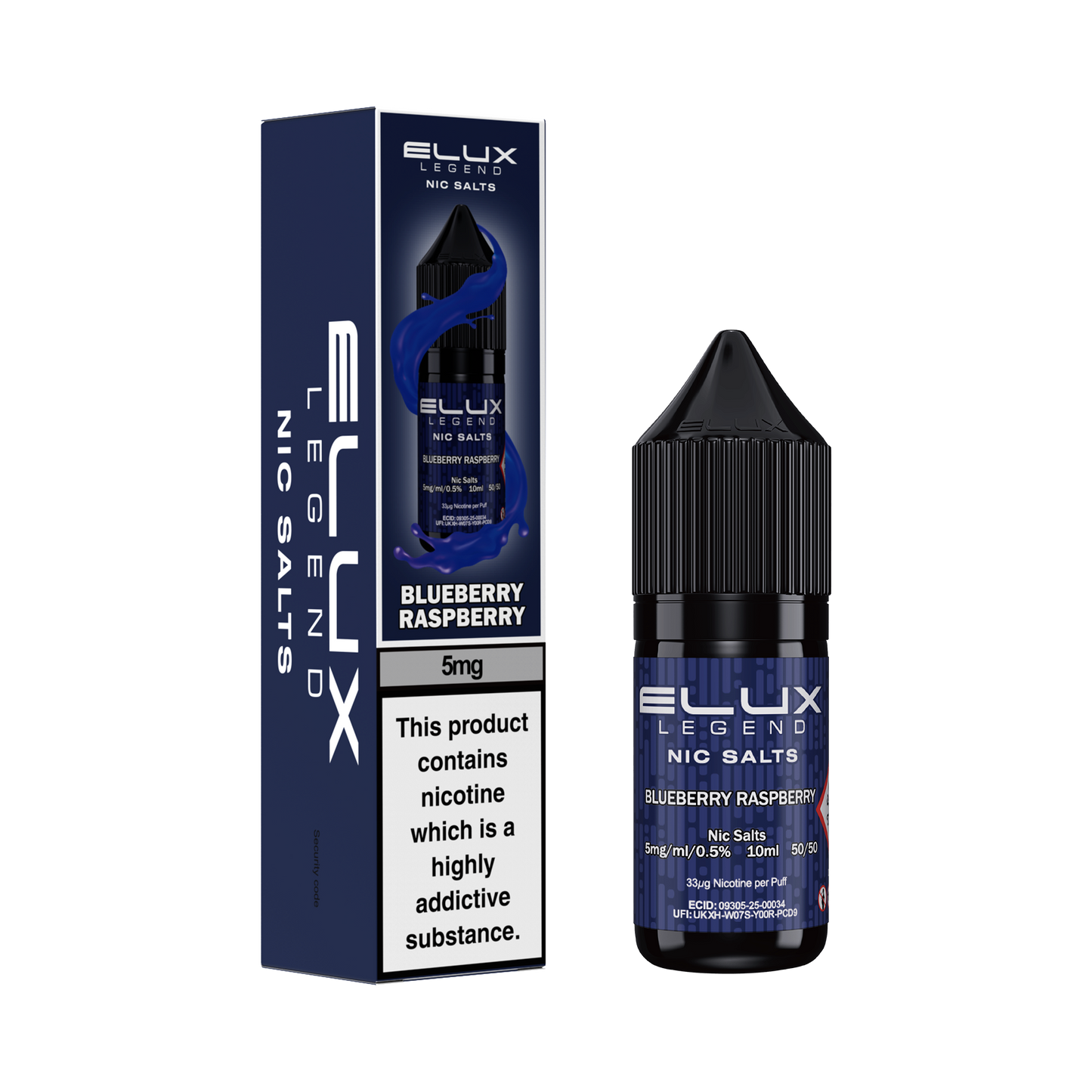 Elux Legend Blueberry Raspberry 10ml Nic Salt