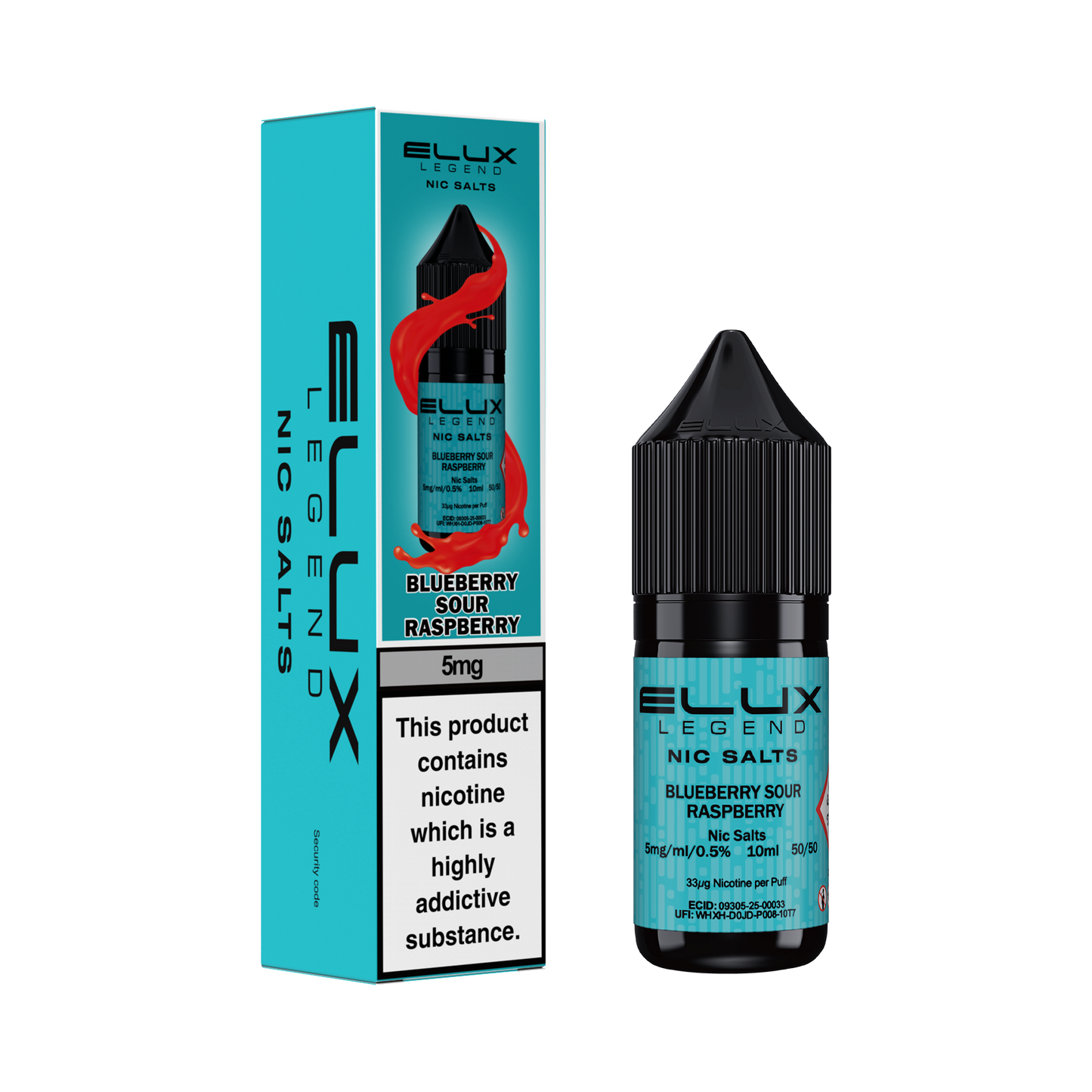 Elux Legend Blueberry Sour Raspberry 10ml Nic Salt