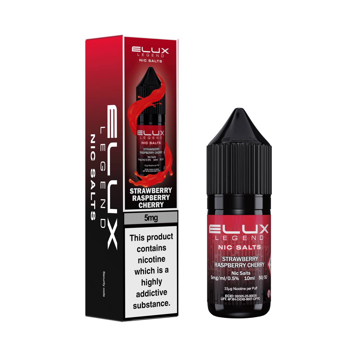 Elux Legend Strawberry Raspberry Cherry 10ml Nic Salt