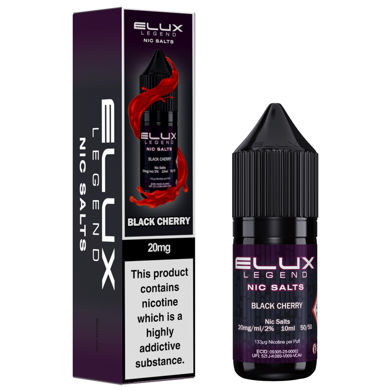 Black Cherry Nic Salt by Elux - Nic Salts UK