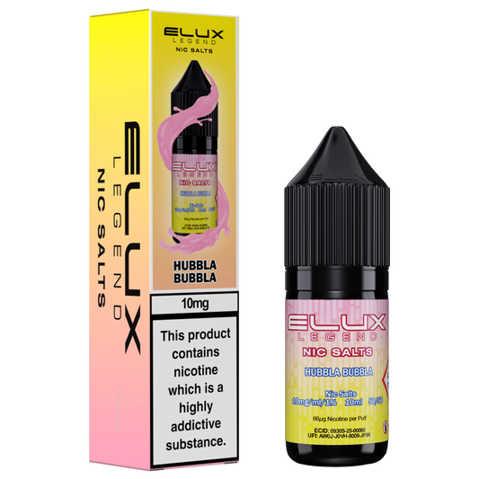 Hubbla Bubbla Nic Salt by Elux - Nic Salts UK