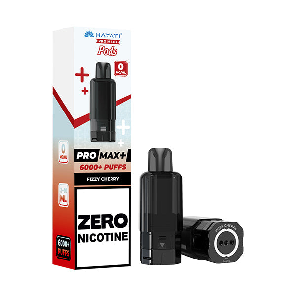 Hayati Pro Max 6000 + Prefilled Pod ZERO NICOTINE - Fizzy Cherry