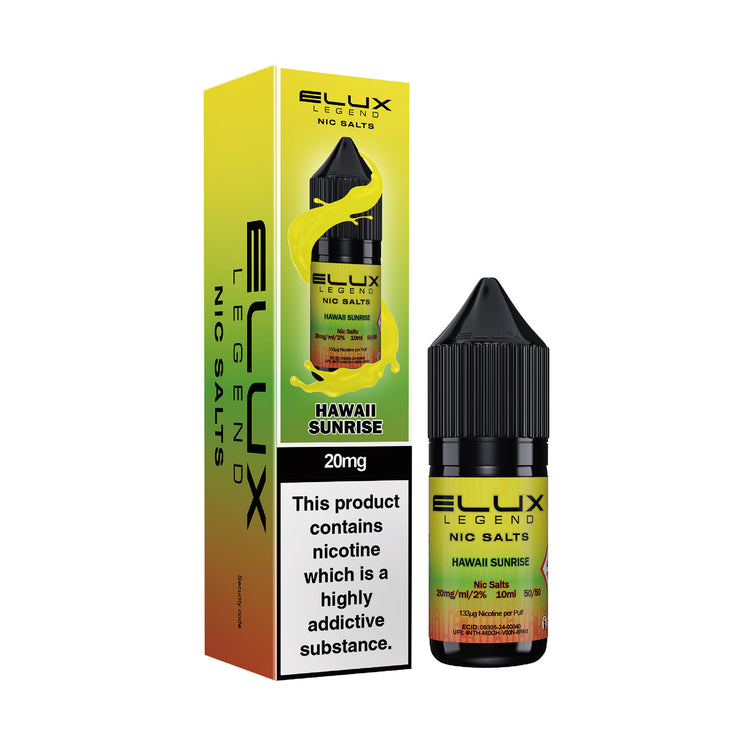 Elux Legend Hawaii Sunrise 10ml Nic Salt Vapor Shop Direct Elux Legend Hawaii Sunrise 10ml Nic Salt Vapor Shop Direct