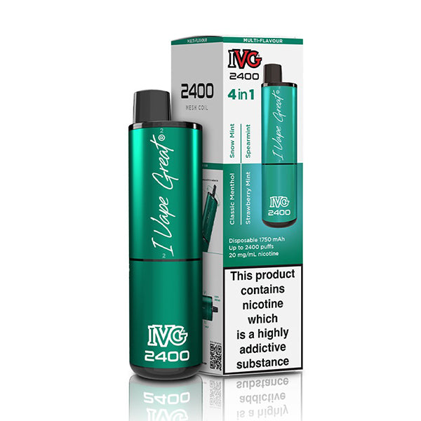 IVG 2400 4 in 1 Mint Edition Disposable Vape