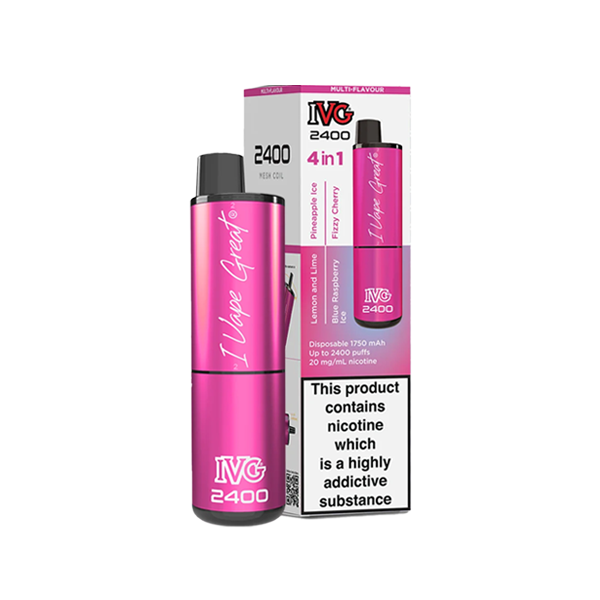 IVG 2400 4 in 1 Pink Edition Disposable Vape
