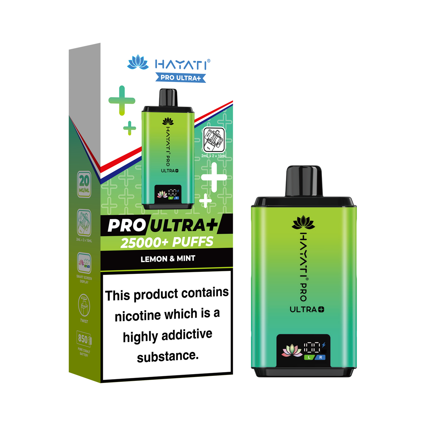 Hayati Pro Ultra + 25K Prefilled Pod Kit