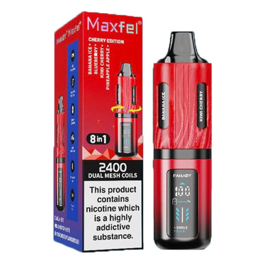 maxfel vape 7000 puffs Maxfel Legend 2400 8-in-1 Disposable Vape Device
