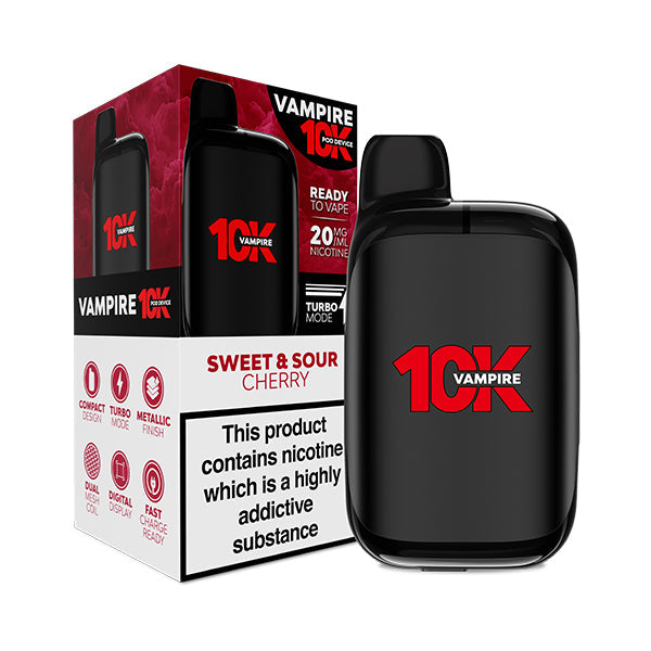 Vampire Vape 10K Prefilled Pod Kit - Sweet & Sour Cherry