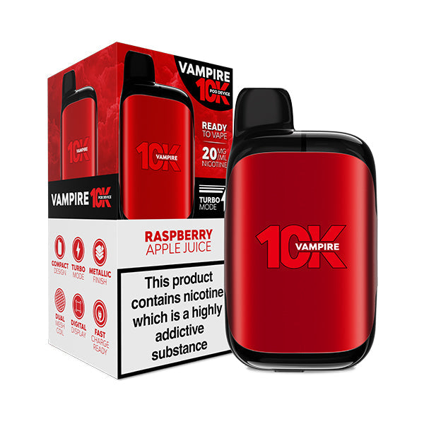 Vampire Vape 10K Prefilled Pod Kit - Raspberry Apple Juice
