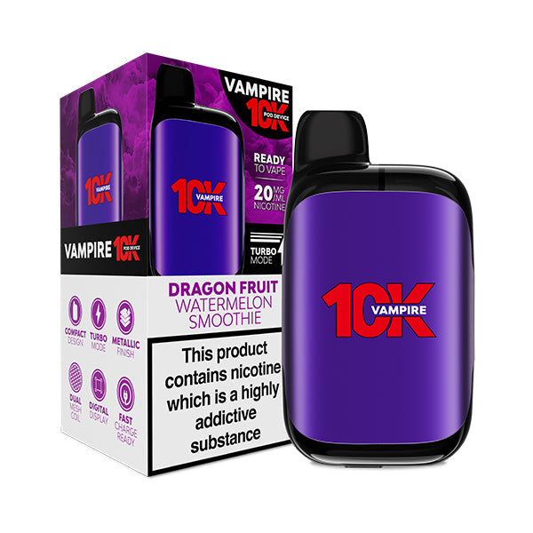 Vampire Vape 10K Prefilled Pod Kit - Dragon Fruit Watermelon Smoothie