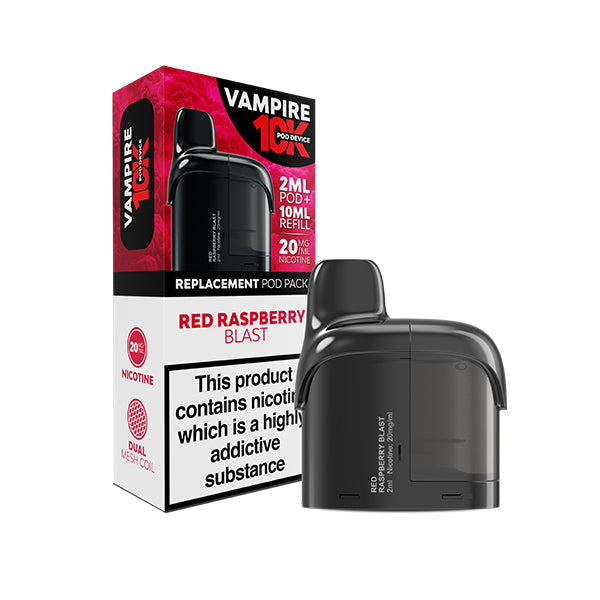 Vampire Vape 10K Prefilled Pods - Red Raspberry Blast