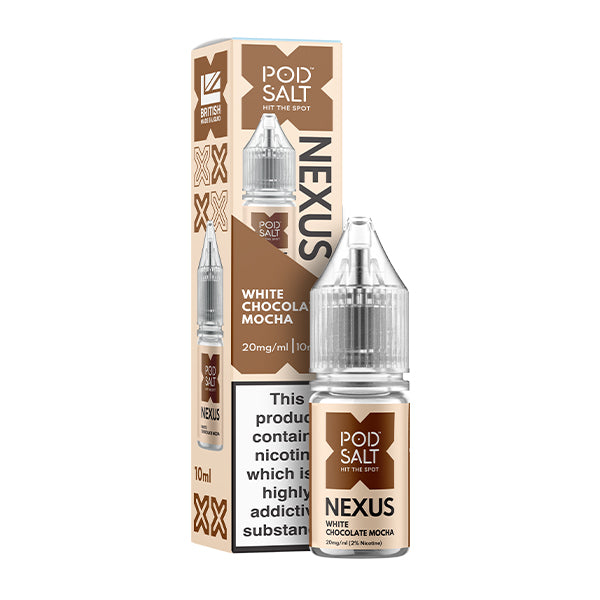 Pod Salt Nexus White Chocolate Mocha 10ml Nic Salt