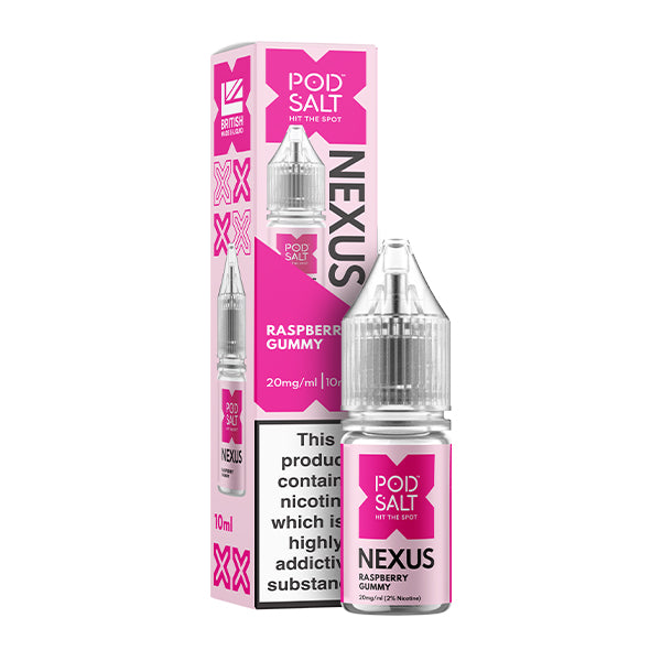 Pod Salt Nexus Raspberry Gummy 10ml Nic Salt