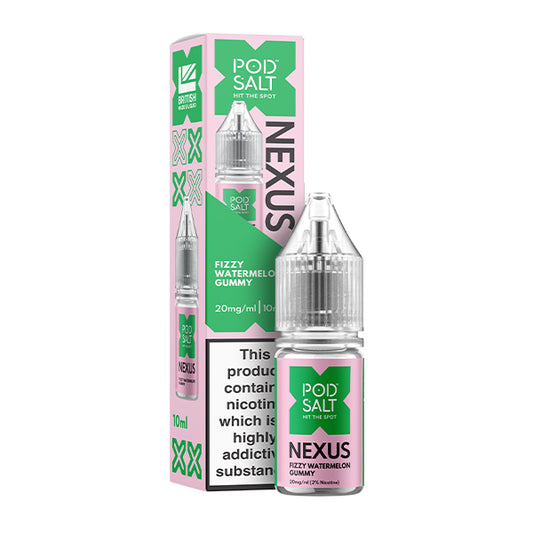 Pod Salt Nexus Fizzy Watermelon Gummy 10ml Nic Salt