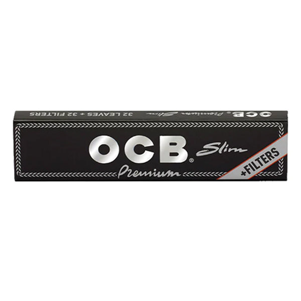OCB Premium Slim Rolling Papers + Filters (32)