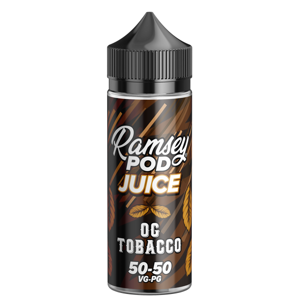 Ramsey Pod Juice OG Tobacco 100ml Shortfill  Vapor Shop Direct