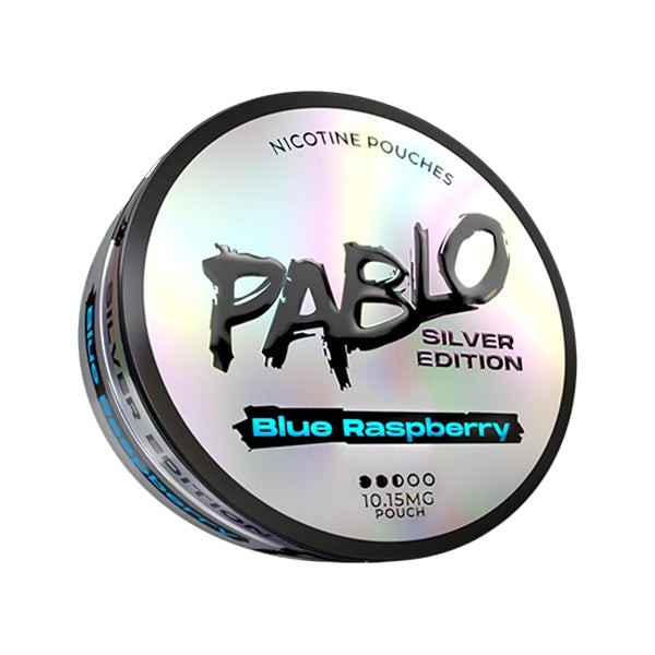 Pablo Silver Edition Nicotine Pouches 10mg - Blue Raspberry