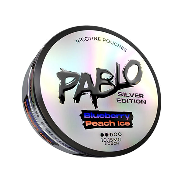 Pablo Silver Edition Nicotine Pouches 10mg - Blueberry Peach Ice