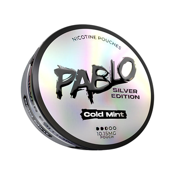 Pablo Silver Edition Nicotine Pouches 10mg - Cold Mint