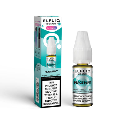 Elf Bar ELFLIQ Peace Mint 10ml Nic Salt in UK Vapor Shop Direct Elf Bar ELFLIQ Peace Mint 10ml Nic Salt in UK Vapor Shop Direct