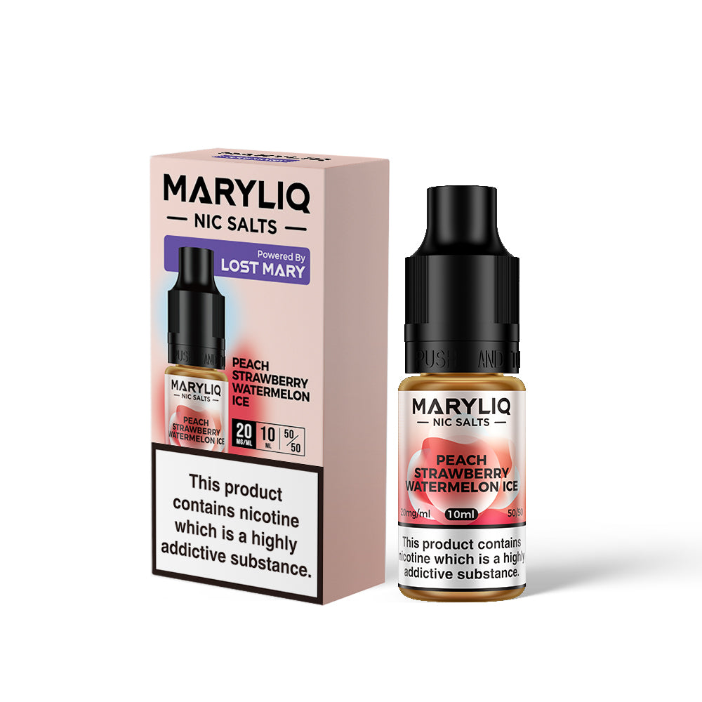 Lost Mary Maryliq Peach Strawberry Watermelon Ice 20mg 10ml Nic Salt