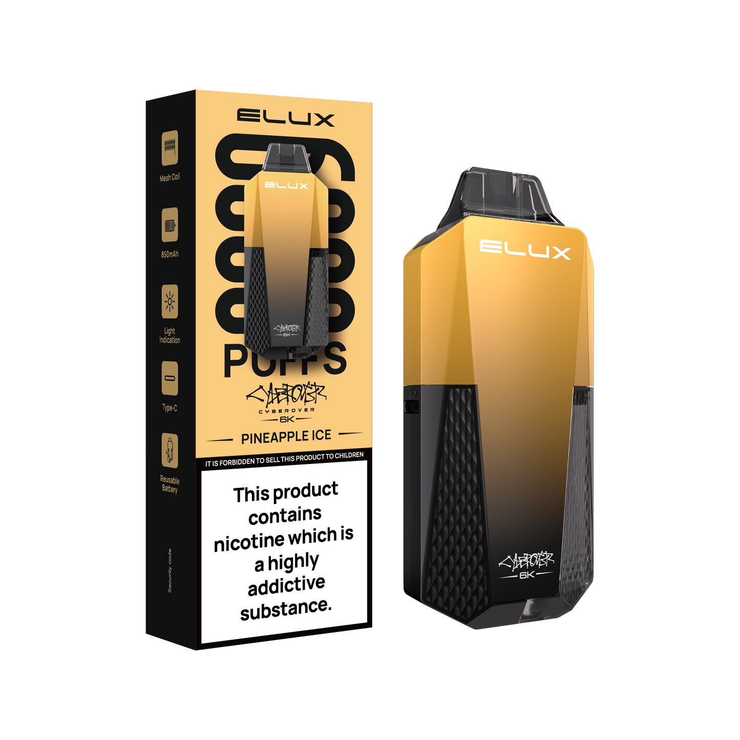 Elux Cyberover 6K Disposable Vape Device