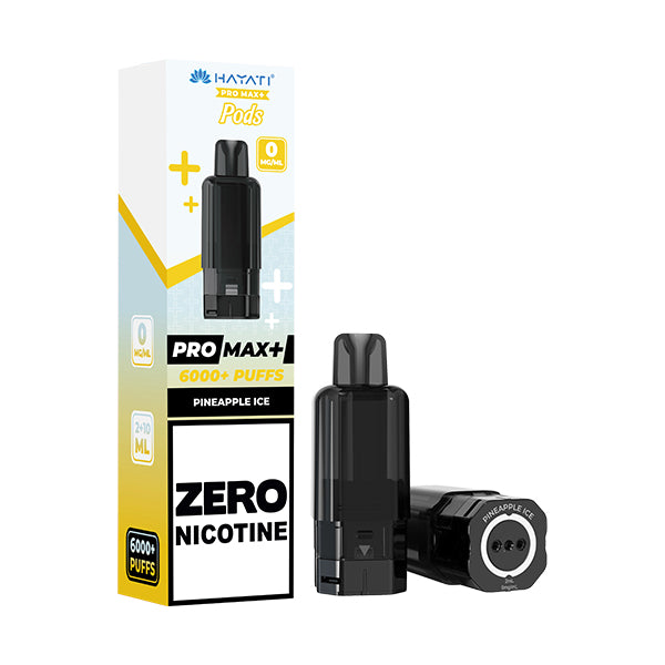 Hayati Pro Max 6000 + Prefilled Pod ZERO NICOTINE - Pineapple Ice