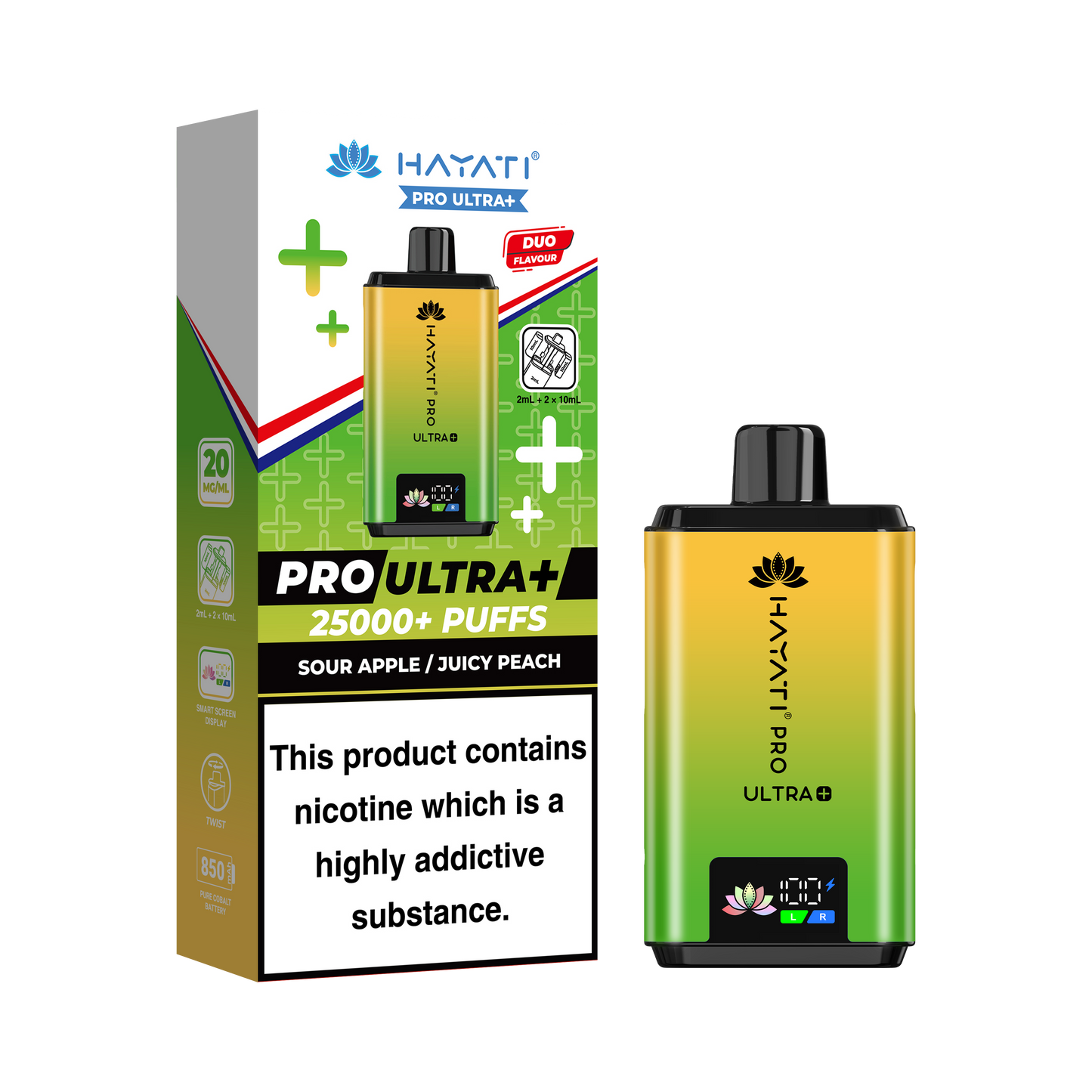 Hayati Pro Ultra + 25K Prefilled Pod Kit