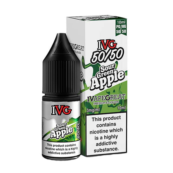Sour Green Apple IVG 50/50 E-Liquid