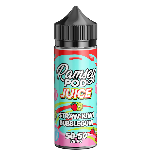 Ramsey Pod Juice Straw Kiwi Bubblegum 100ml Shortfill – Vapor Shop Direct