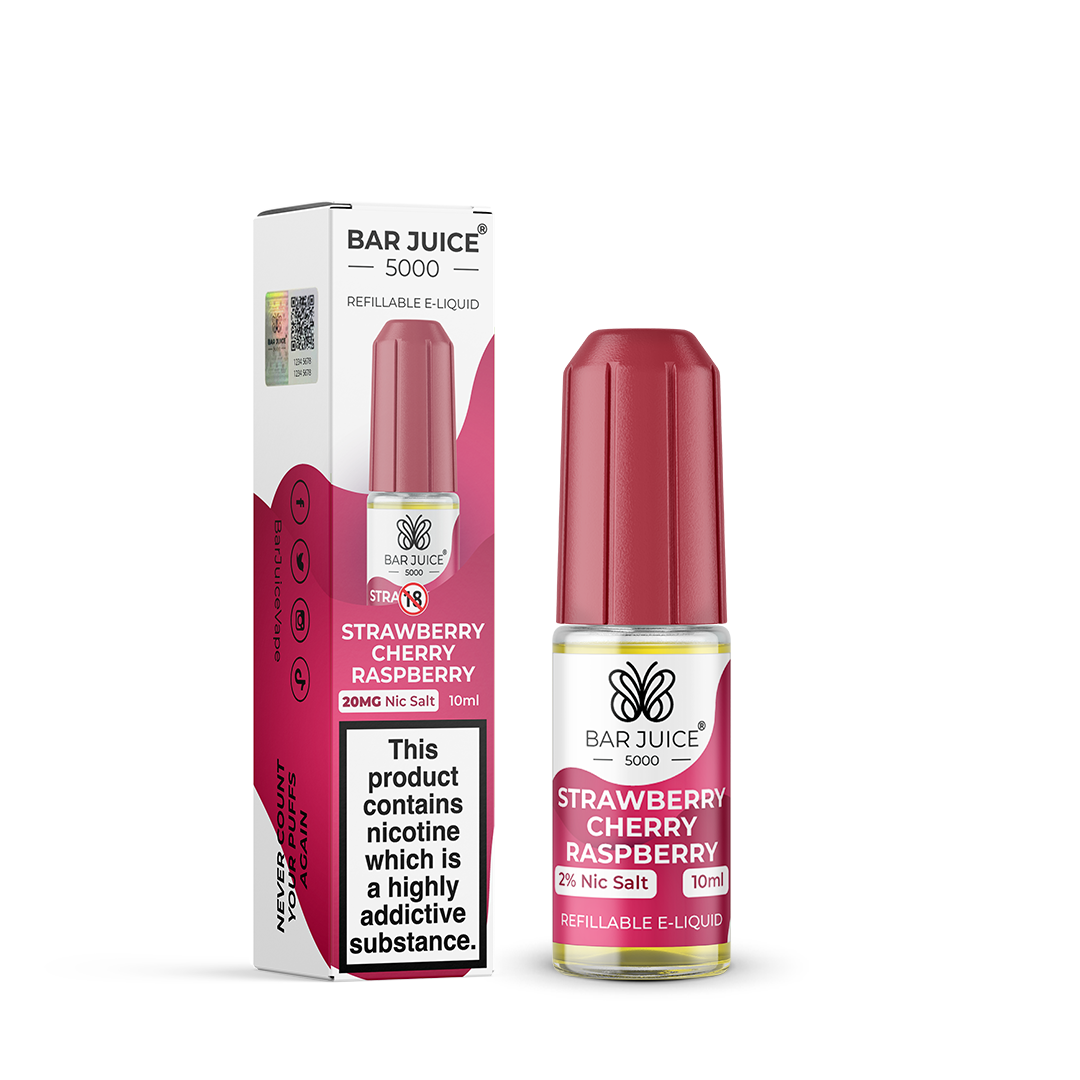 Bar Juice 5000 Strawberry Cherry Raspberry 10ml Nic Salt