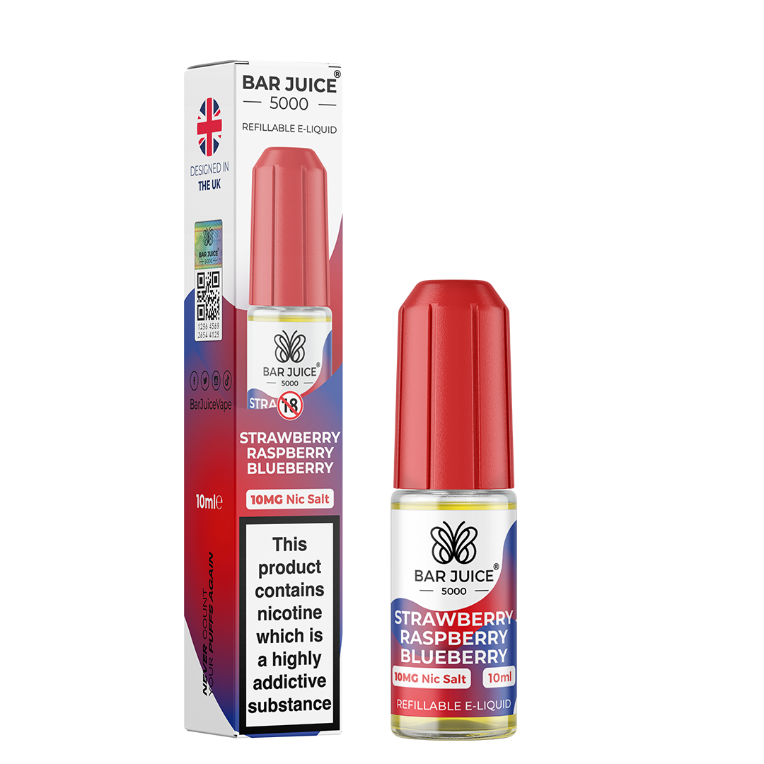 Bar Juice 5000 Strawberry Raspberry Blueberry 10ml Nic Salt