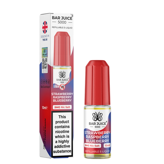 Bar Juice 5000 Strawberry Raspberry Blueberry 10ml Nic Salt