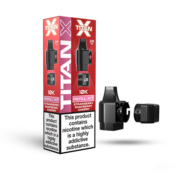 Titan X Prefilled Pod Vape Kit StrawberryRaspberryCherry