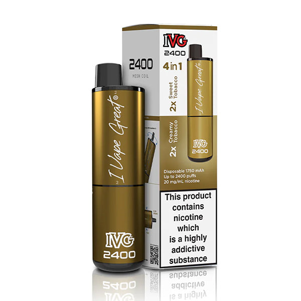 IVG 2400 4 in 1 Tobacco Edition disposable Vape