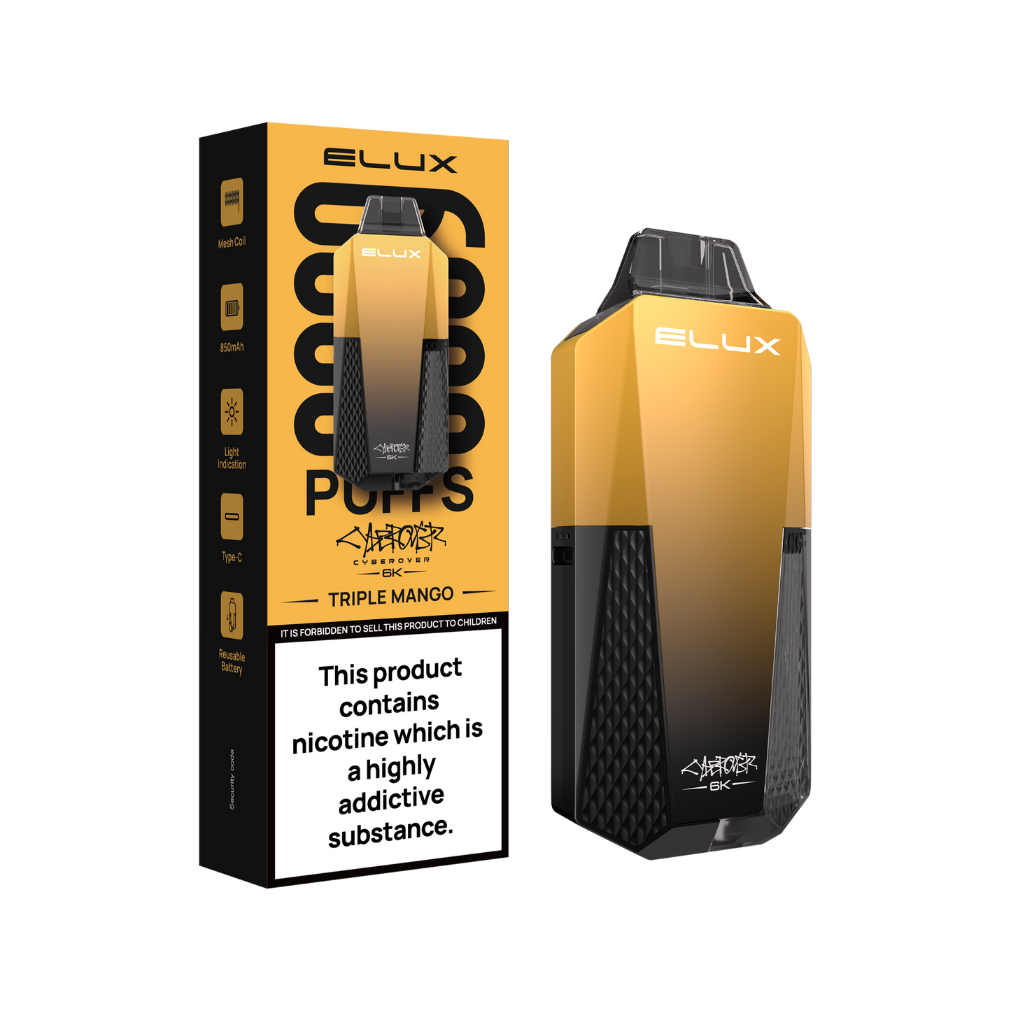 Elux Cyberover 6K Disposable Vape Device
