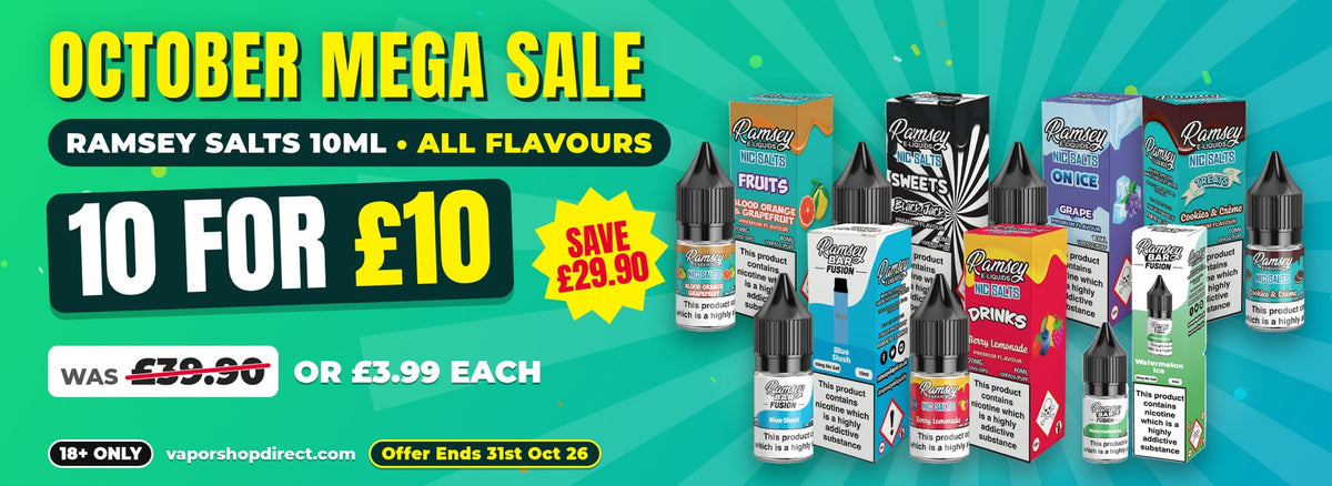 Ramsey Salts 10ml nic salts - 10 for £10 - October Mega Sale (desktop)