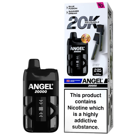 Vapes Bars Angel 20K Prefilled Pod Vape Kit - Black Edition