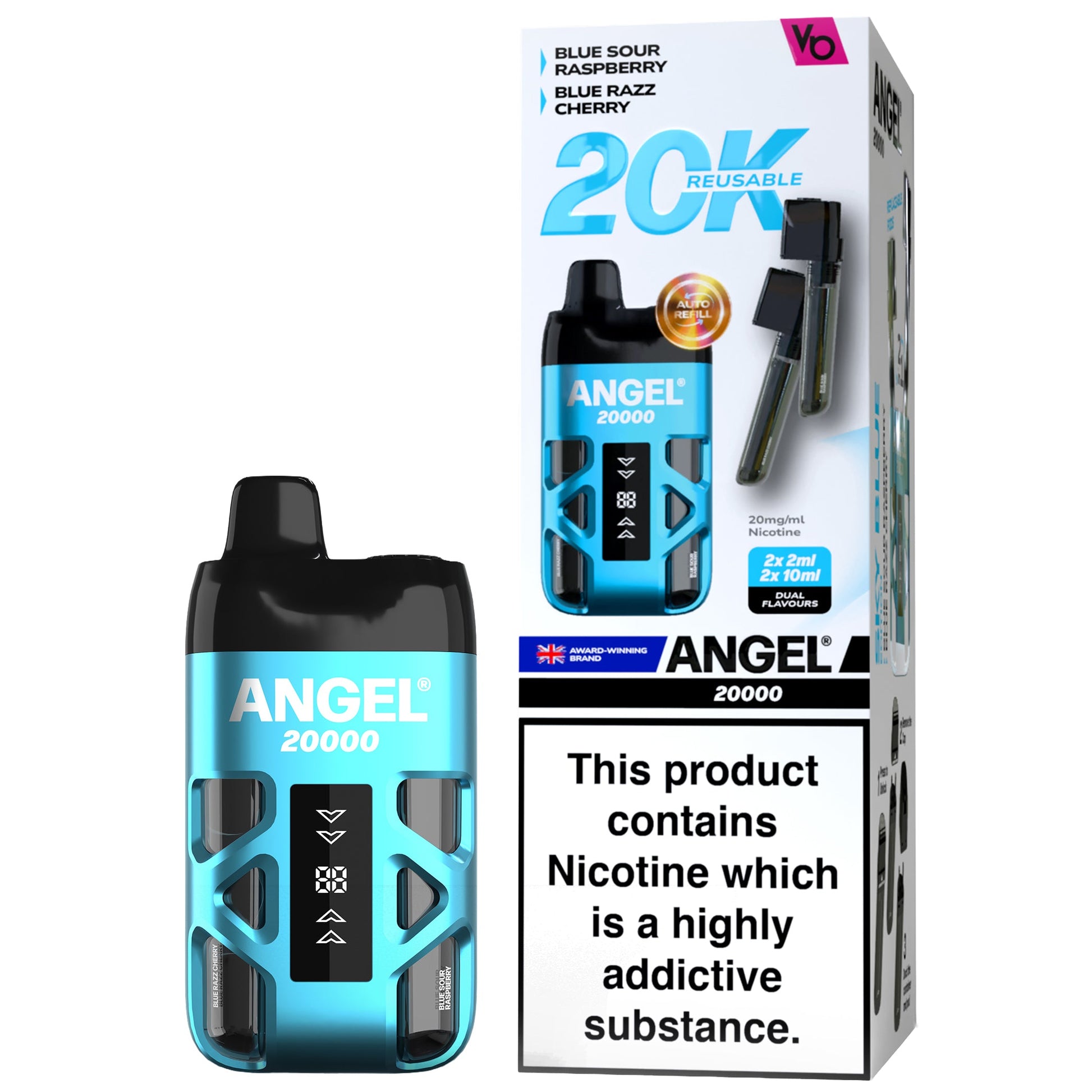 Vapes Bars Angel 20K Prefilled Pod Vape Kit - Blue Sky Edition