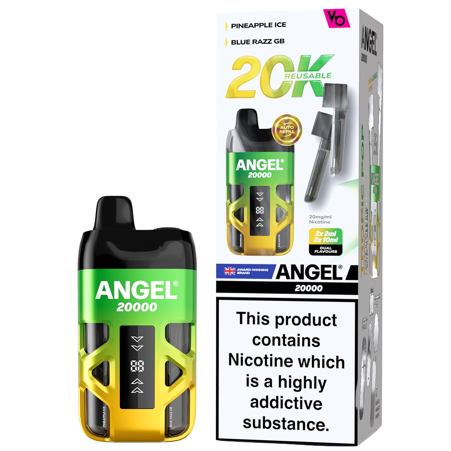 Vapes Bars Angel 20K Prefilled Pod Vape Kit - Tropic Pop Edition