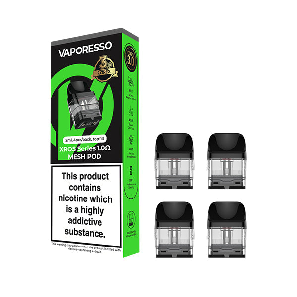 Vaporesso Xros Series Corex 3.0 Pods Tech Version 4pcs - 1.0ohm Mesh Pod