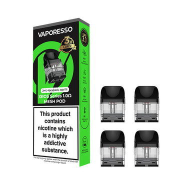 Pods 3ml Vaporesso XROS 2 Pods - 4 Pack- No Nicotine (0.8 Pods UK Australia Pods 3ml Vaporesso XROS 2 Pods - 4 Pack- No Nicotine (0.8 Pods UK Australia