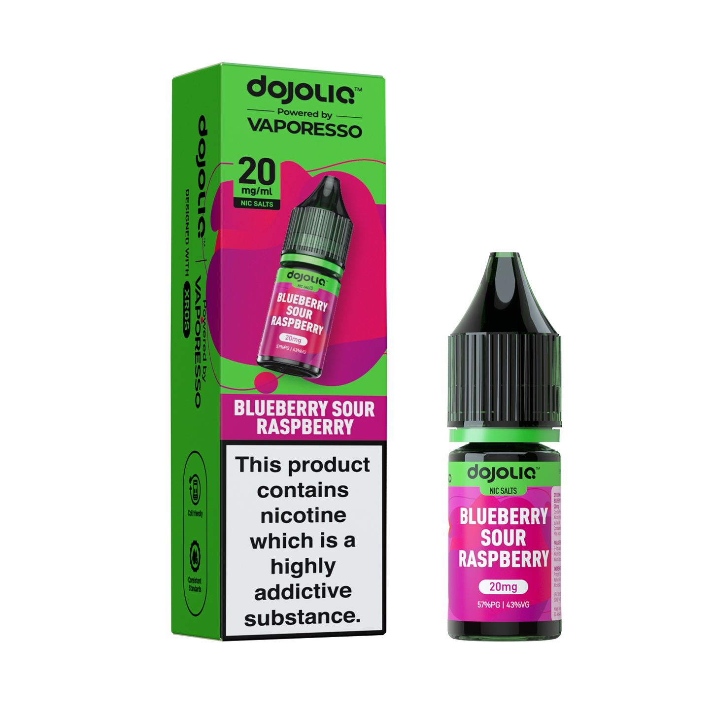 Blueberry Sour Raspberry Nic Salt by Vaporesso - Nic Salts UK