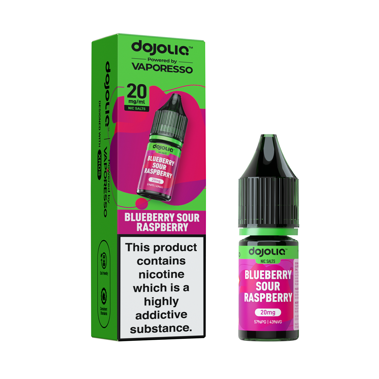 Blueberry Sour Raspberry Nic Salt by Vaporesso - Nic Salts UK