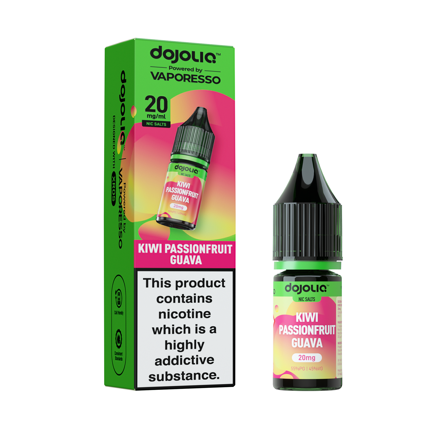 Kiwi Passionfruit Guava Nic Salt by Vaporesso - Nic Salts UK
