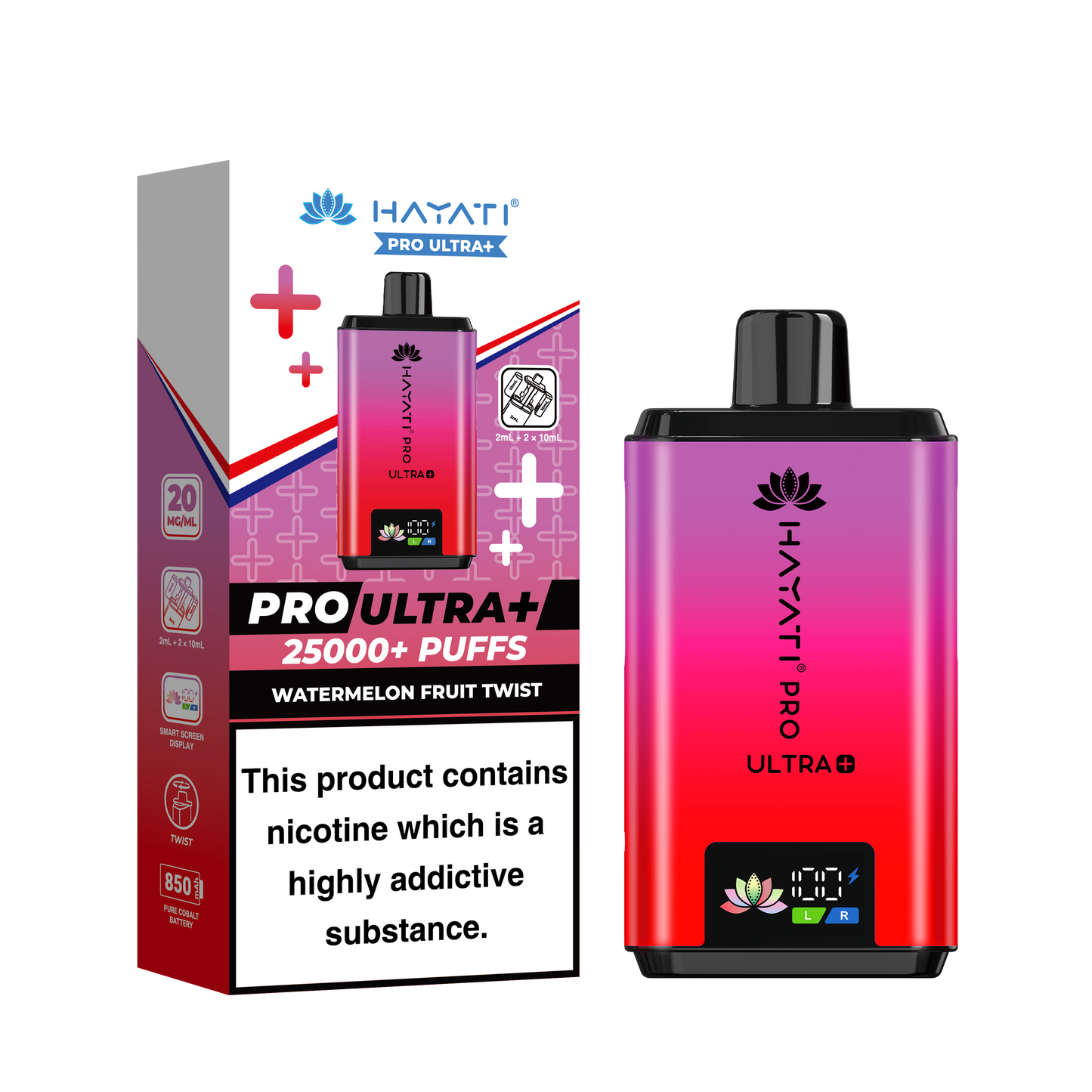 Hayati Pro Ultra + 25K Prefilled Pod Kit