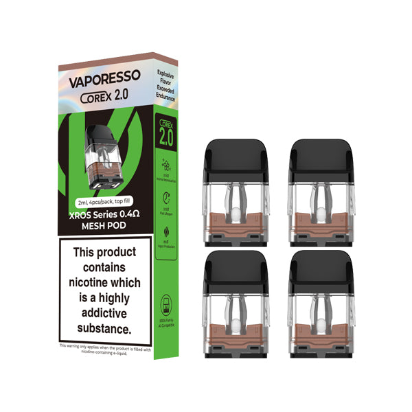 Vaporesso XROS Series Pods Corex 2.0 Tech Version Vapor Shop Direct Vaporesso XROS Series Pods Corex 2.0 Tech Version Vapor Shop Direct