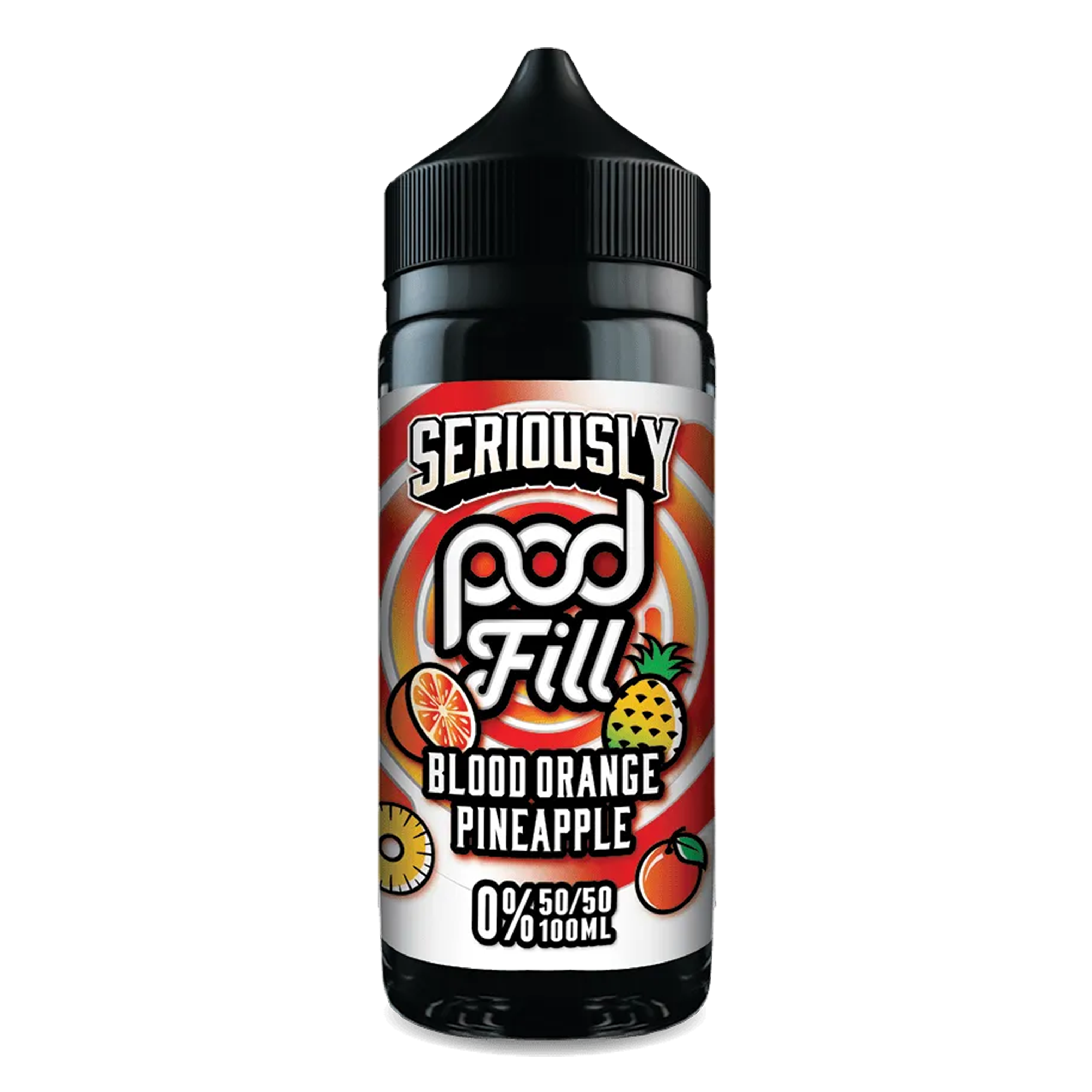 Seriously Pod Fill Blood Orange Pineapple 50/50 100ml Shortfill